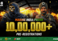 Made-in-India Game FAU-G: Domination Shatters Records with Over 1 Million Pre-Registrations in Just 3 Weeks