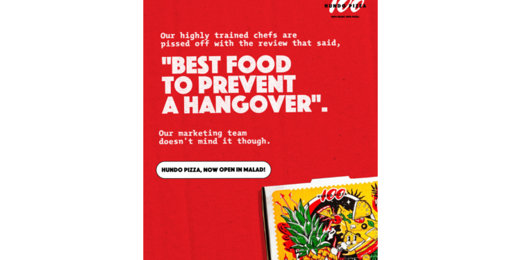 Hundo Pizza partners with Admatazz for their latest campaign