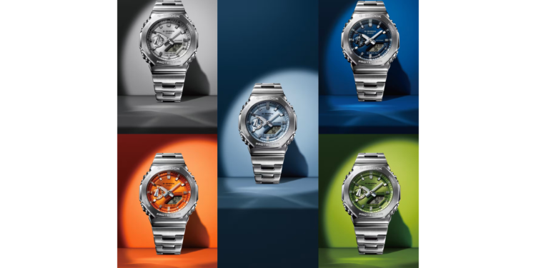 G-SHOCK adds luxe appeal to its iconic octagonal design with a complete steel construction and this season’s hottest hues in the all-new GM-2110D series