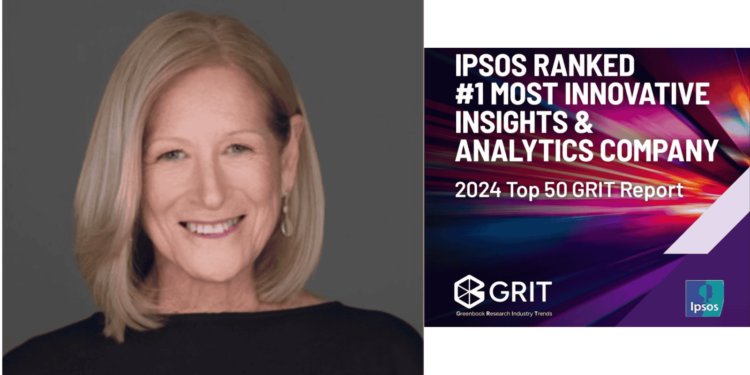 Ipsos again named as the world’s No. 1 Most Innovative Insights & Analytics Company in 2024 GRIT Top 50 Suppliers list