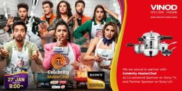Vinod Cookware Partners with Celebrity MasterChef as Co-powered Sponsor on Sony Entertainment Television and Partner on SonyLIV