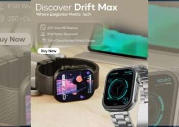 Boult’s New Drift Max brings premium innovation & elegance to every wrist.