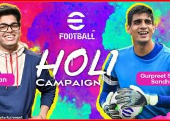 KONAMI’s eFootball™ teams up with Indian football captain Gurpreet Singh Sandhu and Jonathan Gaming to celebrate Holi in India