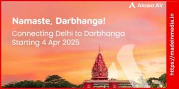 Akasa Air expands its skyprint to Bihar; Adds Darbhanga as the 28th city to its network