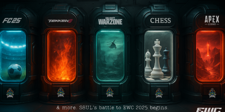 S8UL announces participation in five titles at Esports World Cup 2025: Chess, EAFC 25, Tekken 8, COD: Warzone, and Apex Legends’