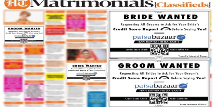Paisabazaar Spreads Credit Awareness through Matrimonial Ad.