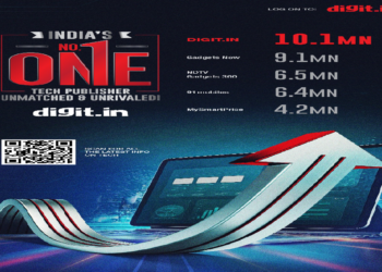 Times Network’s Digit.in emerges as the No.1 Tech News Platform on ComScore with 10 million unique users.