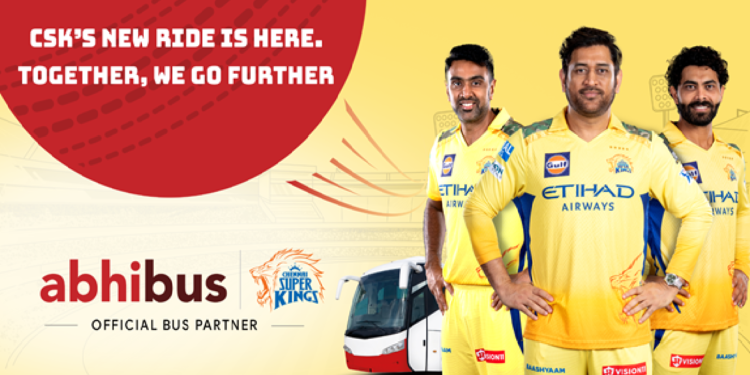 AbhiBus Becomes the Official Bus Travel Partner of Chennai Super Kings for the T20 Season 2025.