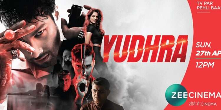 Get ready for an action-packed ride as Yudhra premieres on Zee Cinema.