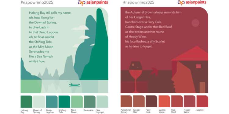 Asian Paints Blends Poetry with Colour for NaPoWriMo