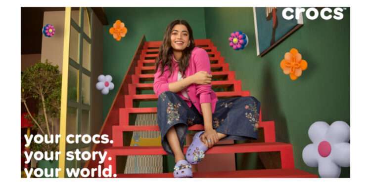 Rashmika Mandanna from India joins the Crocs family as a global ambassador—Championing Personal Style and Self-Expression