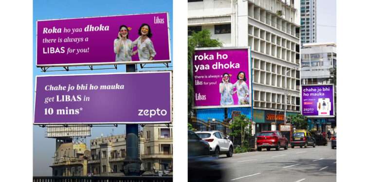 Libas and Zepto Light Up Mumbai with Witty Billboard Campaign That’s Stopping Traffic