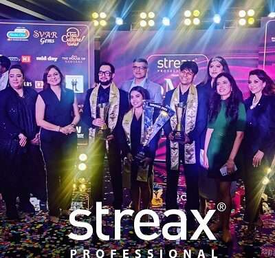 Streax Professional Crowns Priyanka Sinha as Hairstyle Icon 2025 at OMG Face of the Year Grand Finale