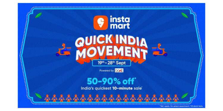 Instamart Unveils Quick India Movement – India’s Fastest Mega Sale from September 19