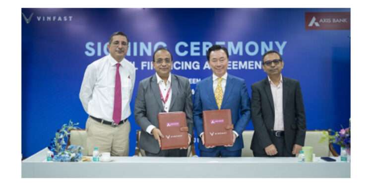 VinFast India Joins Hands with Axis Bank to Offer Seamless EV Financing Solutions