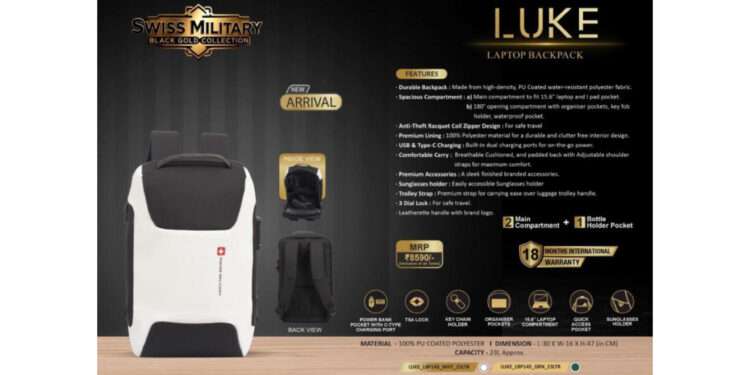 Swiss Military Unveils Top 5 Festive Travel Must-Haves from Its Black Gold Collection