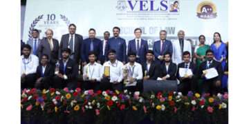 VELS University School of Law Celebrates Decennial Year with Supreme Court and Madras High Court Dignitaries