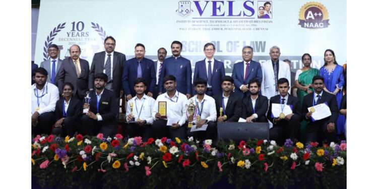 VELS University School of Law Celebrates Decennial Year with Supreme Court and Madras High Court Dignitaries